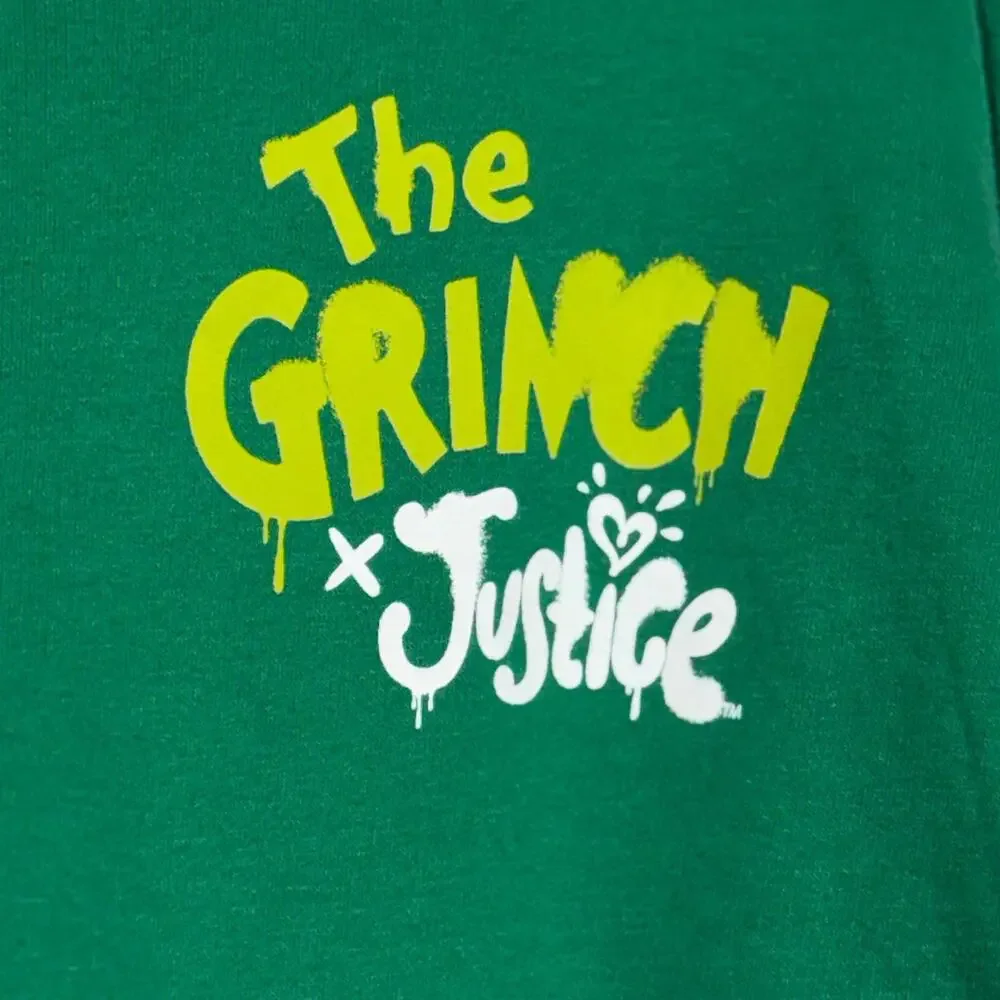 The Grinch x Justice Girls Sequin Split Hoodie XL Plus